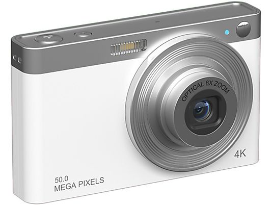 Cámara digital | SYNTEK Cámara Macro HD 4K Auto Focus Cámara Digital Nivel de Entrada Lente Óptica Retráctil, 24 megapixel, blanco | MediaMarkt Cámara digital | SYNTEK Cámara Macro HD 4K Auto Focus Cámara Digital Nivel de Entrada Lente Óptica Retráctil, 24 megapixel, blanco | MediaMarkt